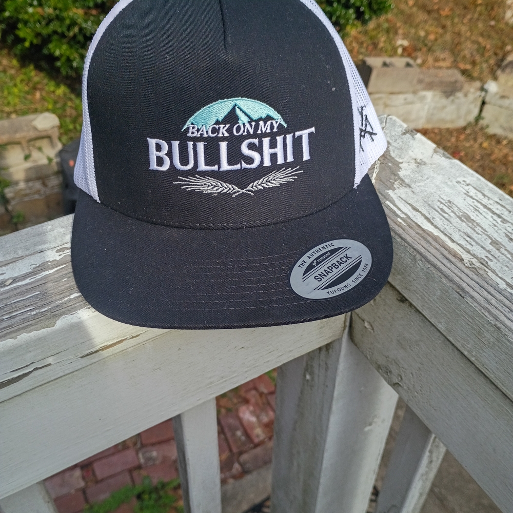 Black and White Snapback Hat